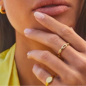 NWT gorjana Parker Link Ring, size 6